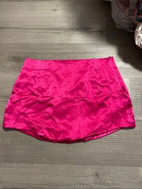 Two satin mini skirts from Zara